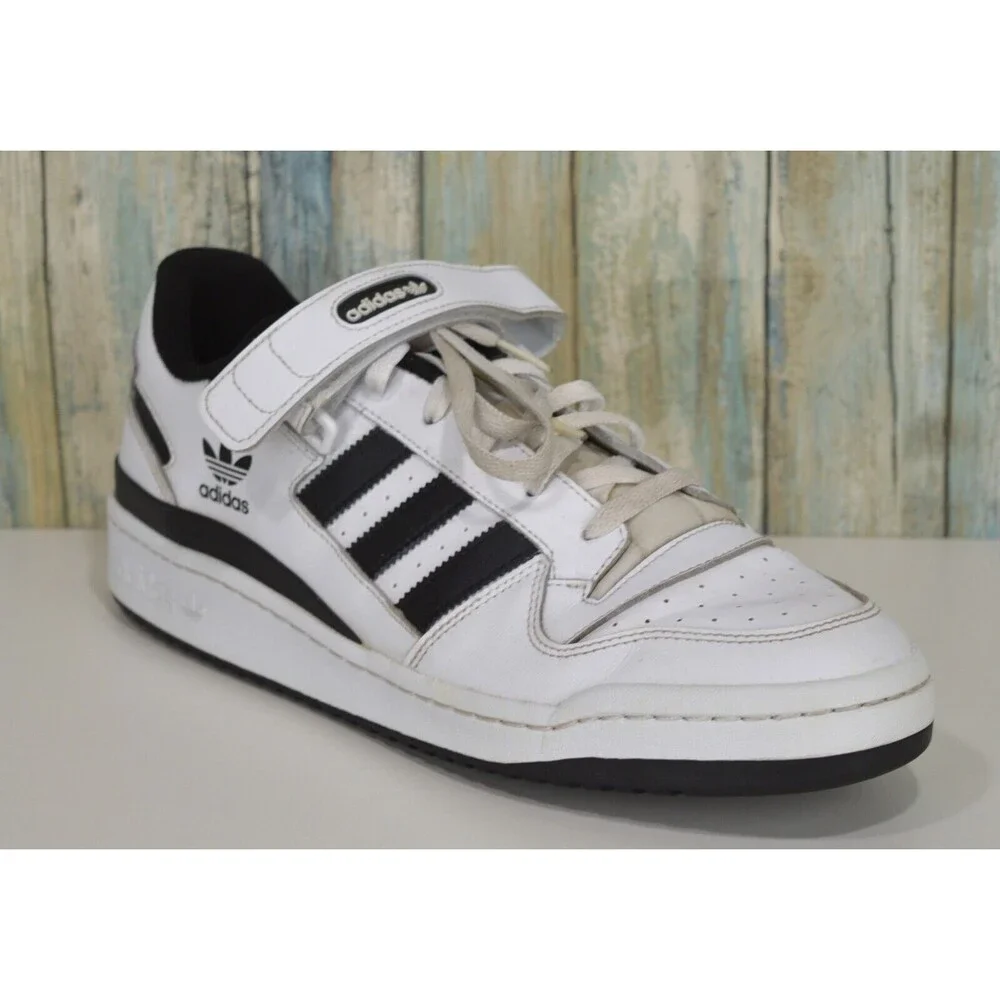Adidas Forum Low Men's Size 13 Shoes Cloud White/Core Black FY7757 - Picture 2 of 10